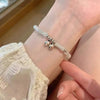 Bamboo Bell Bracelet White Jade Style Charm Luck