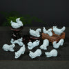 Chinese Zodiac Wealth Ceramic Tea Pet Home Figurine Decoration