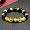 FengShui PiXiu Wealth Bracelet with Gold Tone Accents