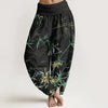Women's Cotton Harem Pants with 3D Digital Print