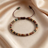 Natural Stone Spacer Bead Bracelet
