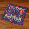 Embroidered Tea Mat, Square Coaster with Dragon Phoenix