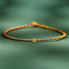 Colorful Rope Coin Bead Extra Thin Braided Bracelet