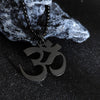Om Symbol Necklace or Keychain, Stainless Steel Pendant