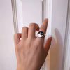 Yin Yang Symbol Blessing Couple Ring