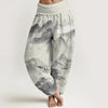 Women's Harem Pants Elastic Waist Floral Print Casual Yoga Trousers