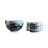 Blue Dragon Design Ceramic Teacup Kung Fu Tea Cups