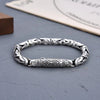 Men's Vajra Bracelet Copper Chain Twisted Link Silver Tone