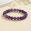 Natural Stone Bead Bracelet, 8mm Round Gemstone