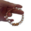 Clear Crystal Coiled Copper Bracelet