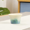 Green Ceramic Teacup Kung Fu Tea Cups Japanese Style