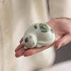 Ceramic Cat Figurine, Standing or Sleeping Kitten Statue