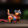 Rainbow Wood Animal Keychain or Phone Charm, Cute Pendant