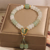 Crystal Abacus Bead Bracelet with Butterfly Charm