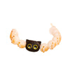 Cat Paw Bodhi Seed Bracelet with Black Cat Charm
