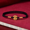 Copper Coin Strength Braided String Bracelet Anklet