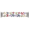 Floral Metal Apple Watch Band Elastic Stretch