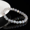 Moonstone Beads Bracelet Blue Flash Labradorite
