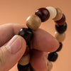Cat Charm Wood Bracelet with Mammoth Tooth Bead