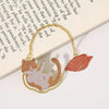 Metal Brass Hollow Bookmark with Tassel, Chinese Style Gift