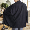 Men's Mid-length Coat Fall Simple Casual Cotton Linen Clothing