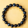 Tiger Eye Bead Bracelet, Blue and Green Stone