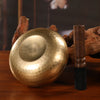 Copper Singing Bowl with Qilin Emblem and Mallet
