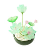 Glass Lotus Flower Mini Potted Plant Mindful Living Decor