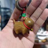 Mini Glowstone and Wood Cat Figurines for Desk Decor