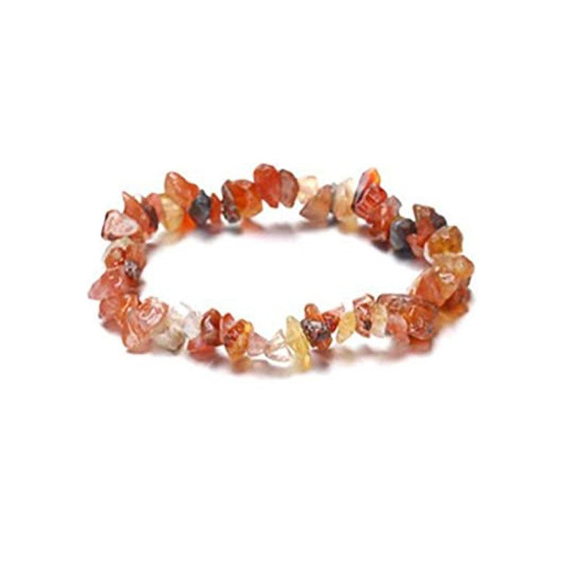 Irregular Crystal Chip Bracelet, Handmade Stone Jewelry