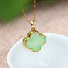 Four Leaf Clover Pattern Luck Necklace Pendant