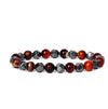Faceted Stone Bead Bracelet with Hematite, 8mm