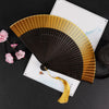 Vintage Cloud Crane Pattern Handheld Bamboo Folding Fan