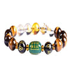Chinese Zodiac Tiger Eye White Courage Bracelet