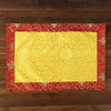 Tibetan Prayer Altar Cloth, Dragon and Lotus Jacquard Mat