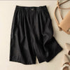 Women's Cotton Linen Shorts with Pockets