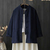 Women's Linen Cotton Chinese Knot Button Shirt