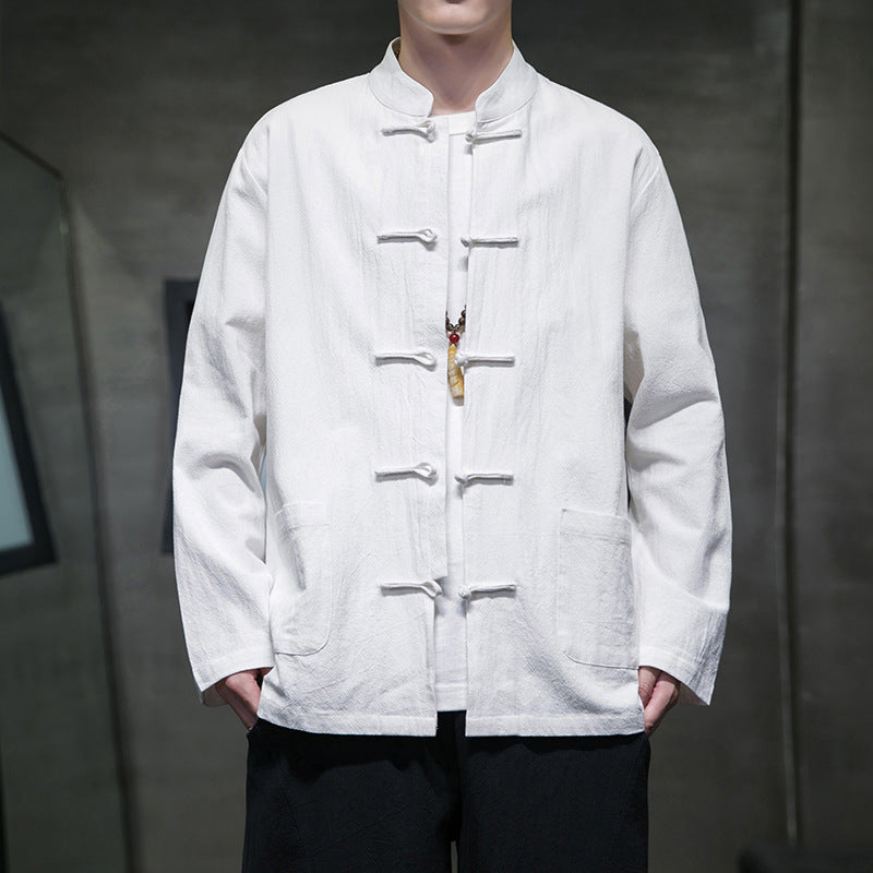 Men's Chinese Tang Suit Cotton Linen Jacket