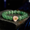 Cat's Eye Flower Charm Bracelet, 8mm Beads
