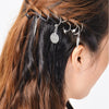 Leaf and Coin Hair Rings, Braided Hair Accessories