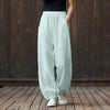 Ramie Linen Cotton Women's Pants With Pockets