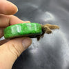 Green Jade Mountain Ghost Coin Pendant Peace Buckle