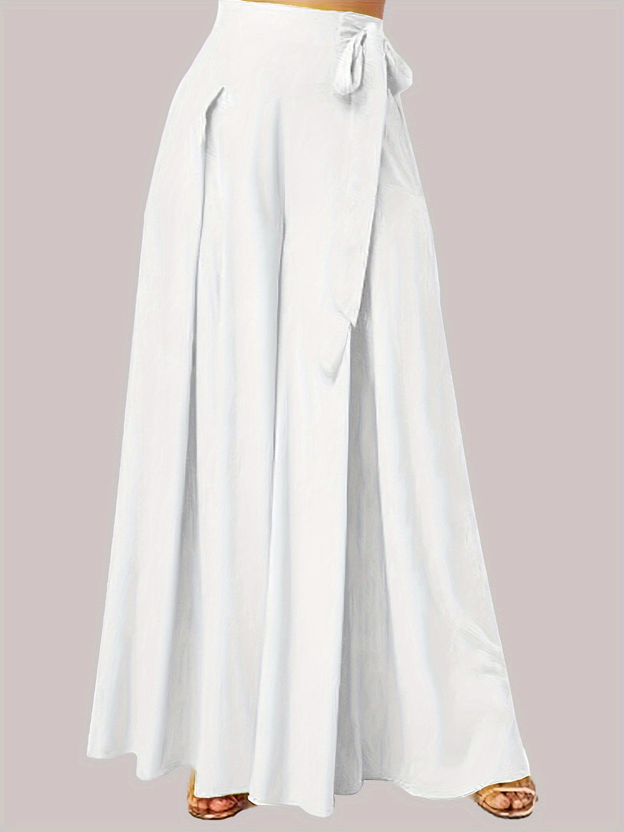 Women's Wide Leg Pants Casual Drawstring Pockets