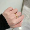 Copper Plated Geometric Bangle and Ring Set