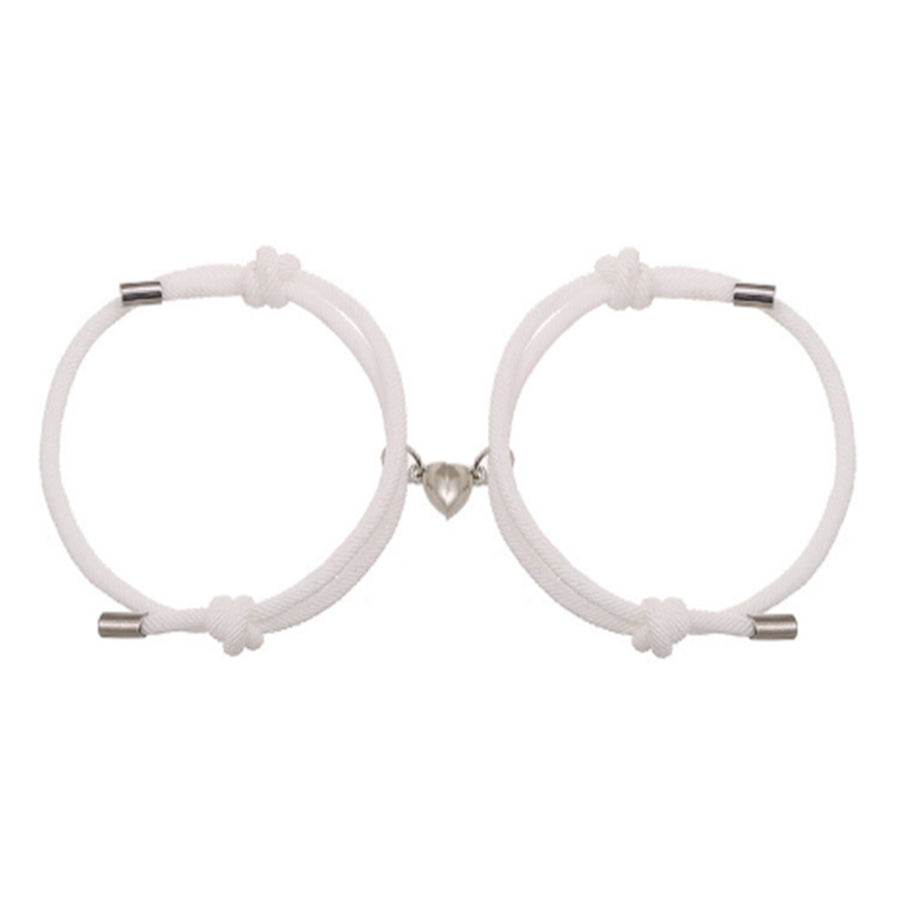 2Pcs Love Magnetic Couple String Strength Bracelet
