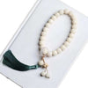 Gradient Bodhi Seed Wrist Mala with Lotus and Tassel