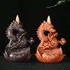Dragon Lotus Pattern Strength Protection Ceramic Incense Burner Decoration