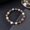 Tiger Eye and Citrine Bead Bracelet for Strength