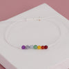 Handmade Agate Bead Bracelet, Stone and Thread