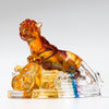 Chinese Zodiac Liuli Glass Figurine, Home Office Decoration